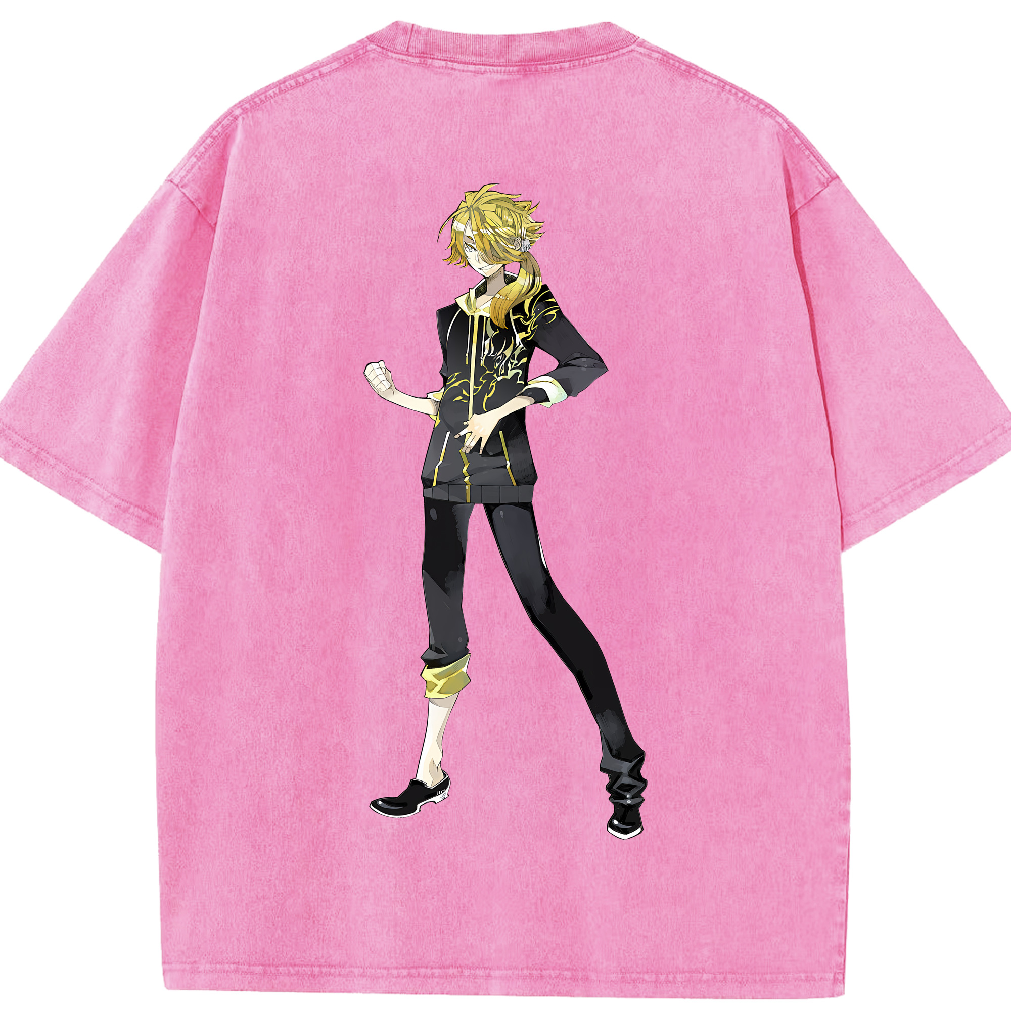 （画像用） 刀剣乱舞 Touken Ranbu 綿100% ヴィンテージ風 半袖Tシャツ（背面プリント）